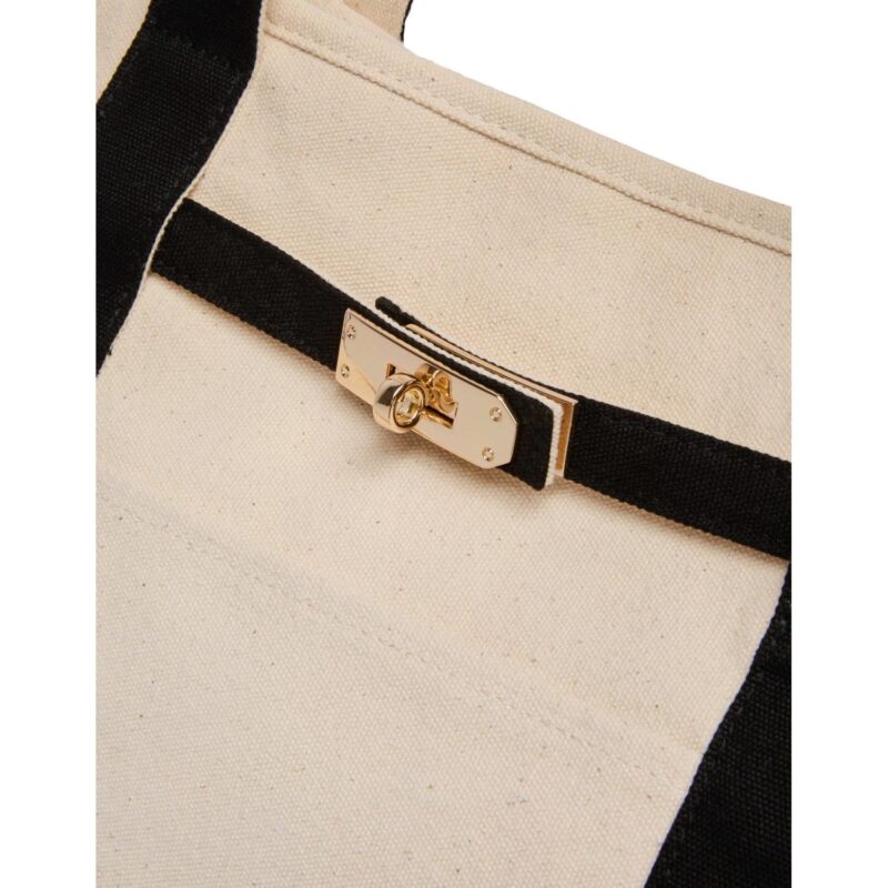 Jane Recycled Cotton Buckle Tote - 3
