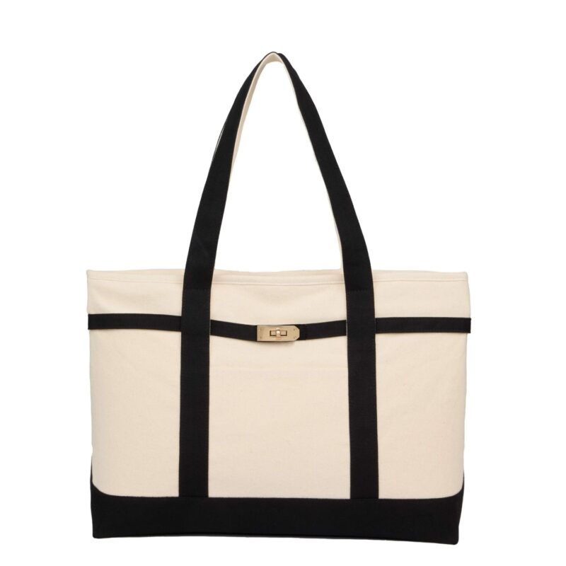 Jane Recycled Cotton Buckle Tote - 4