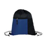 Manchester Recycled (RPET) Drawstring Bag With Zippered & Mesh Pockets - 3