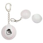 Recycled Baseball SPF15 Lip Balm Keychain - 2