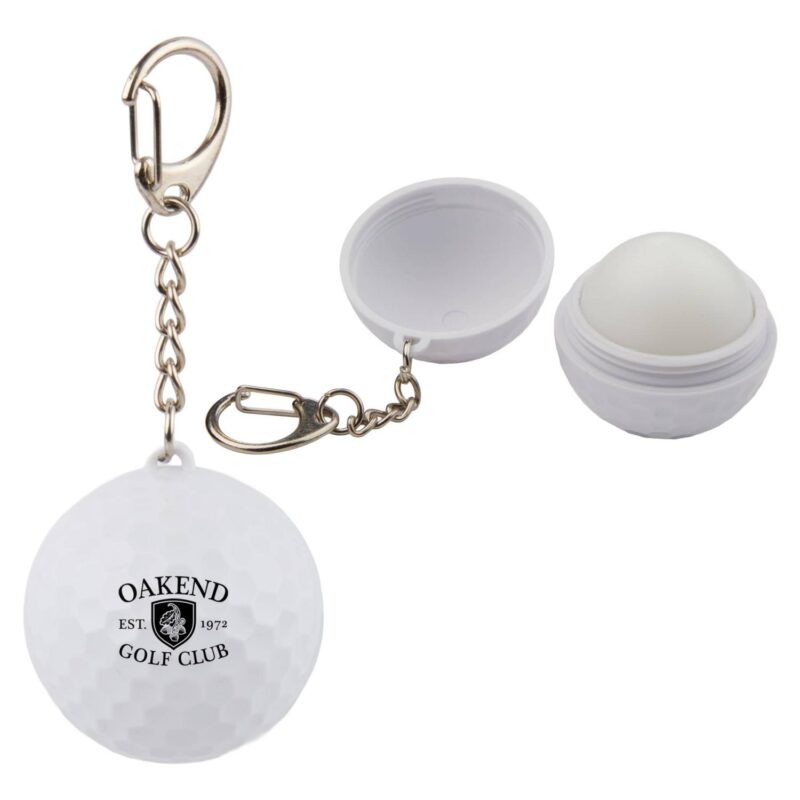 Recycled Golf SPF 15 Lip Balm Keychain - 2