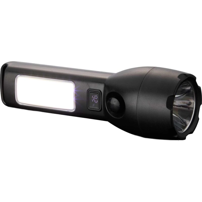 Solar Powered Rechargeable COB Flashlight - 3