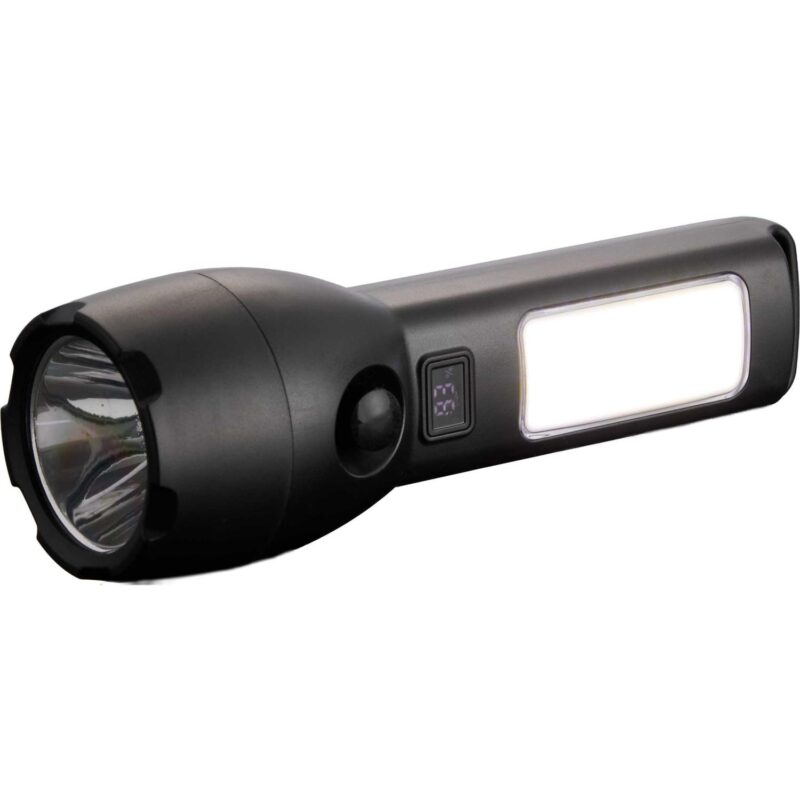 Solar Powered Rechargeable COB Flashlight - 9
