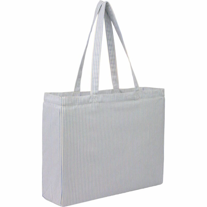 Striped Pacific Recycled Cotton Shopper Tote - 4