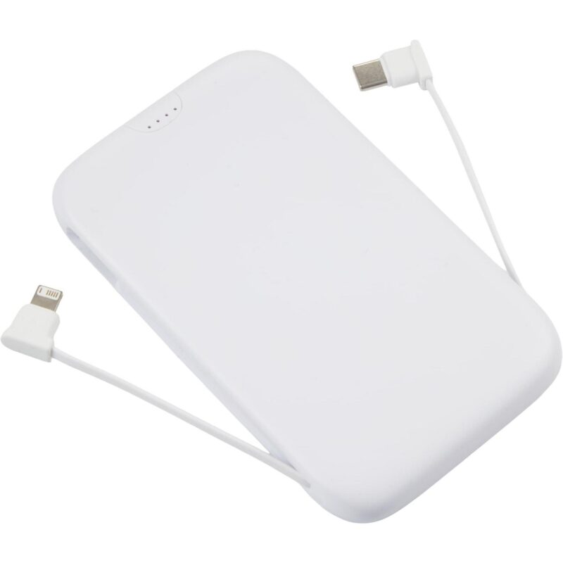 UL Listed 5000 20W Power Bank with Integrated Cabl - 5