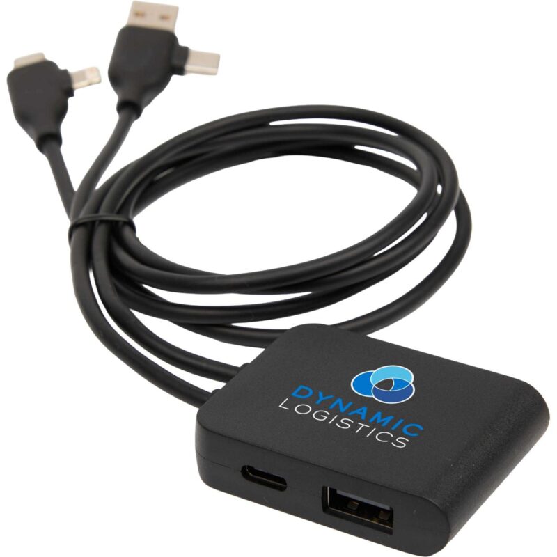 5-IN-1 Charging Cable with USB-A/C Hub - 2