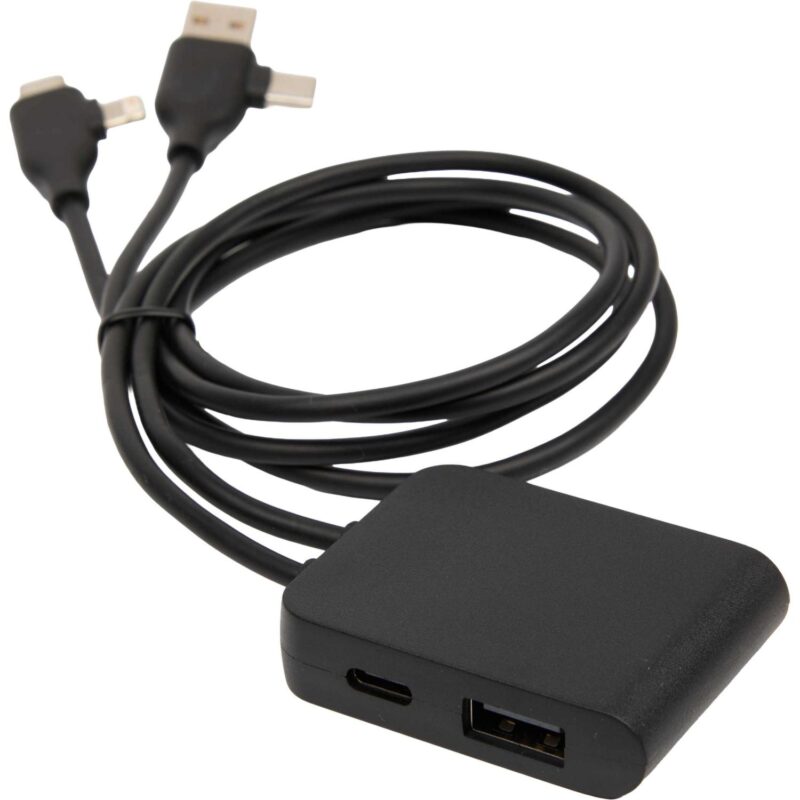 5-IN-1 Charging Cable with USB-A/C Hub - 9