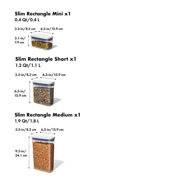 OXO 3-piece Slim POP Container Set - 7