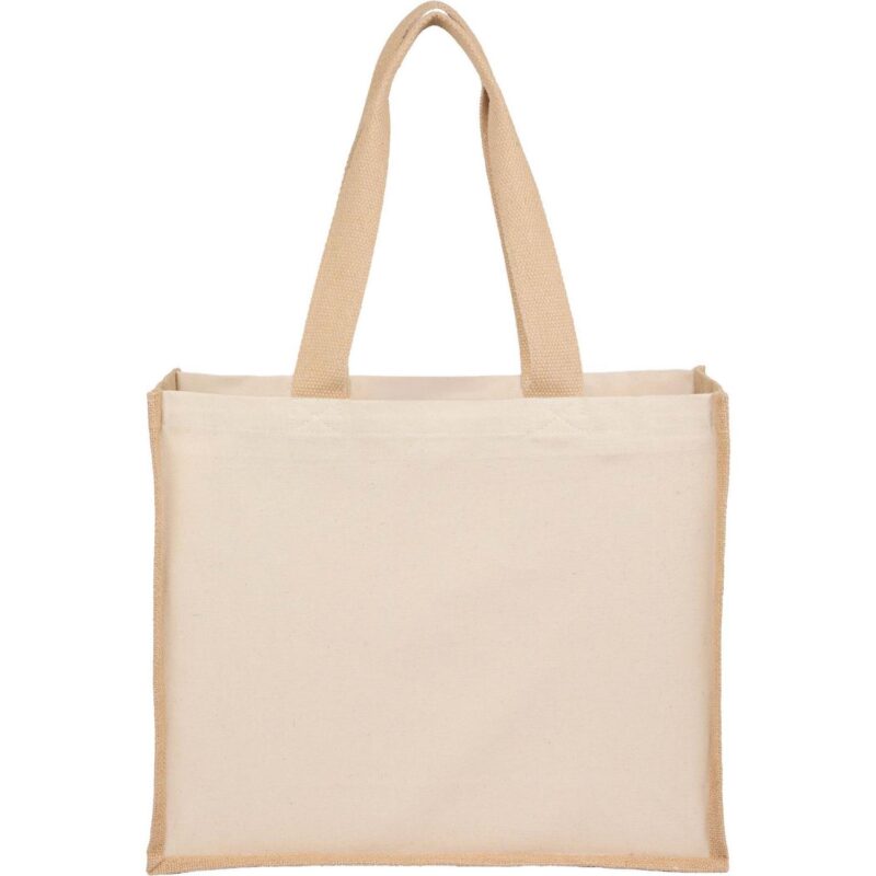 Sol Recycled Cotton & Jute Shopper Tote - 1