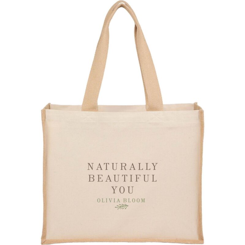 Sol Recycled Cotton & Jute Shopper Tote - 2