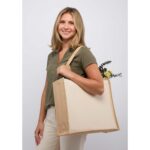 Sol Recycled Cotton & Jute Shopper Tote - 6