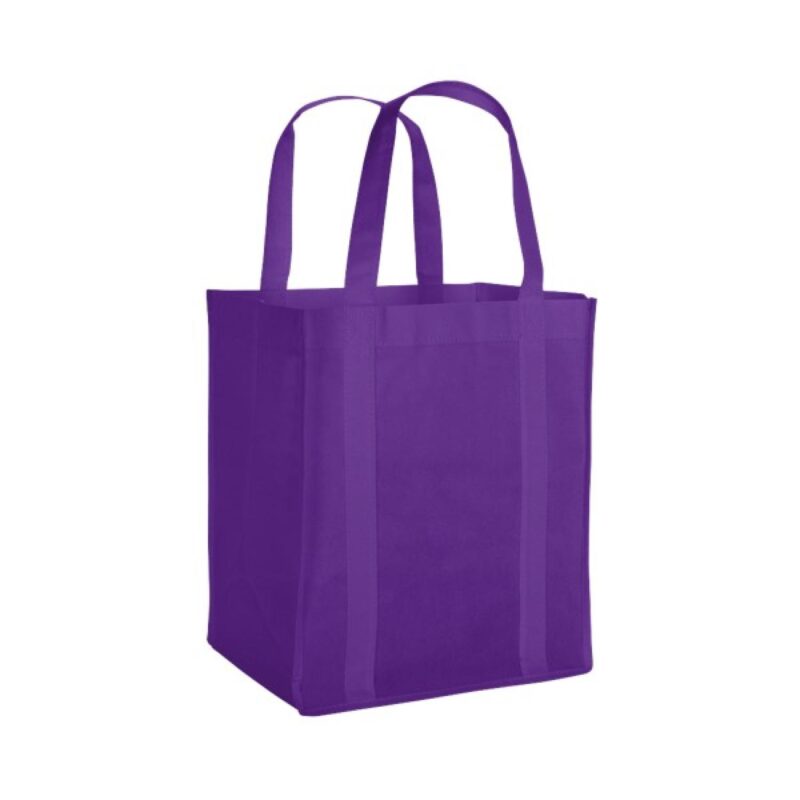 Vespera Recycled Non-Woven Grocery Tote w/Bottom Insert - 3