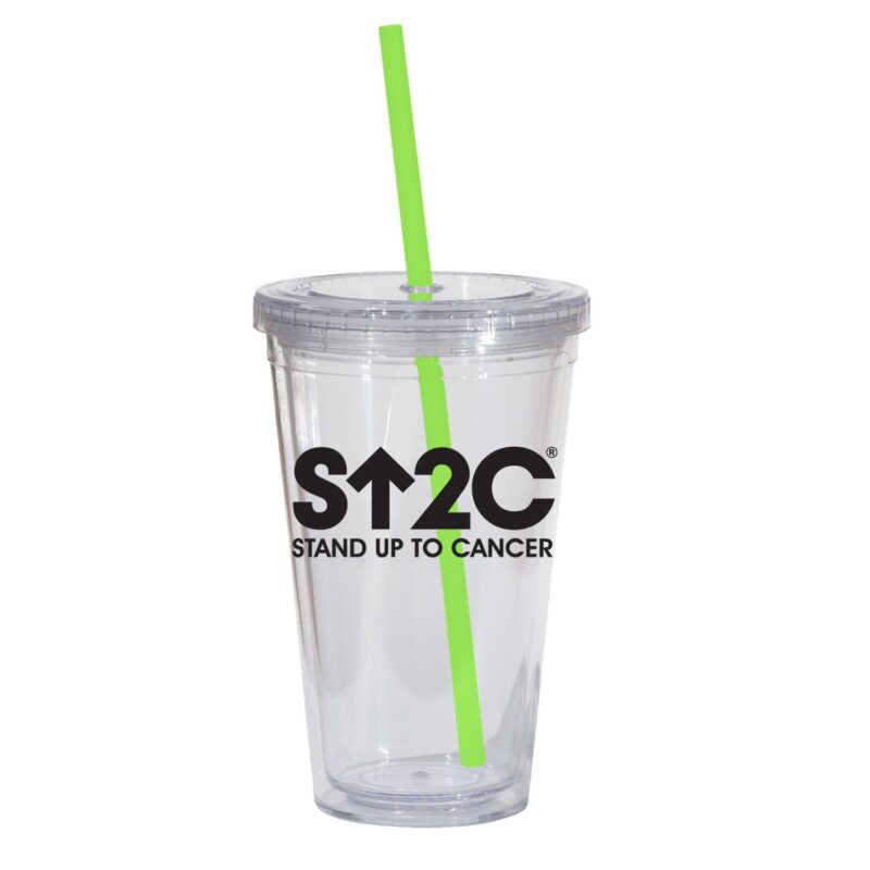 Double Wall 16 Oz Tumbler - Clear - 4