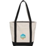 Recycled 12oz Zip Top Canvas Tote - 2