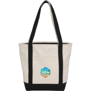 Recycled 12oz Zip Top Canvas Tote