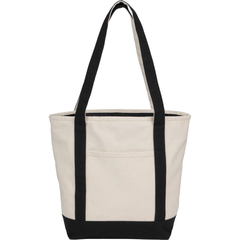 Recycled 12oz Zip Top Canvas Tote - 6